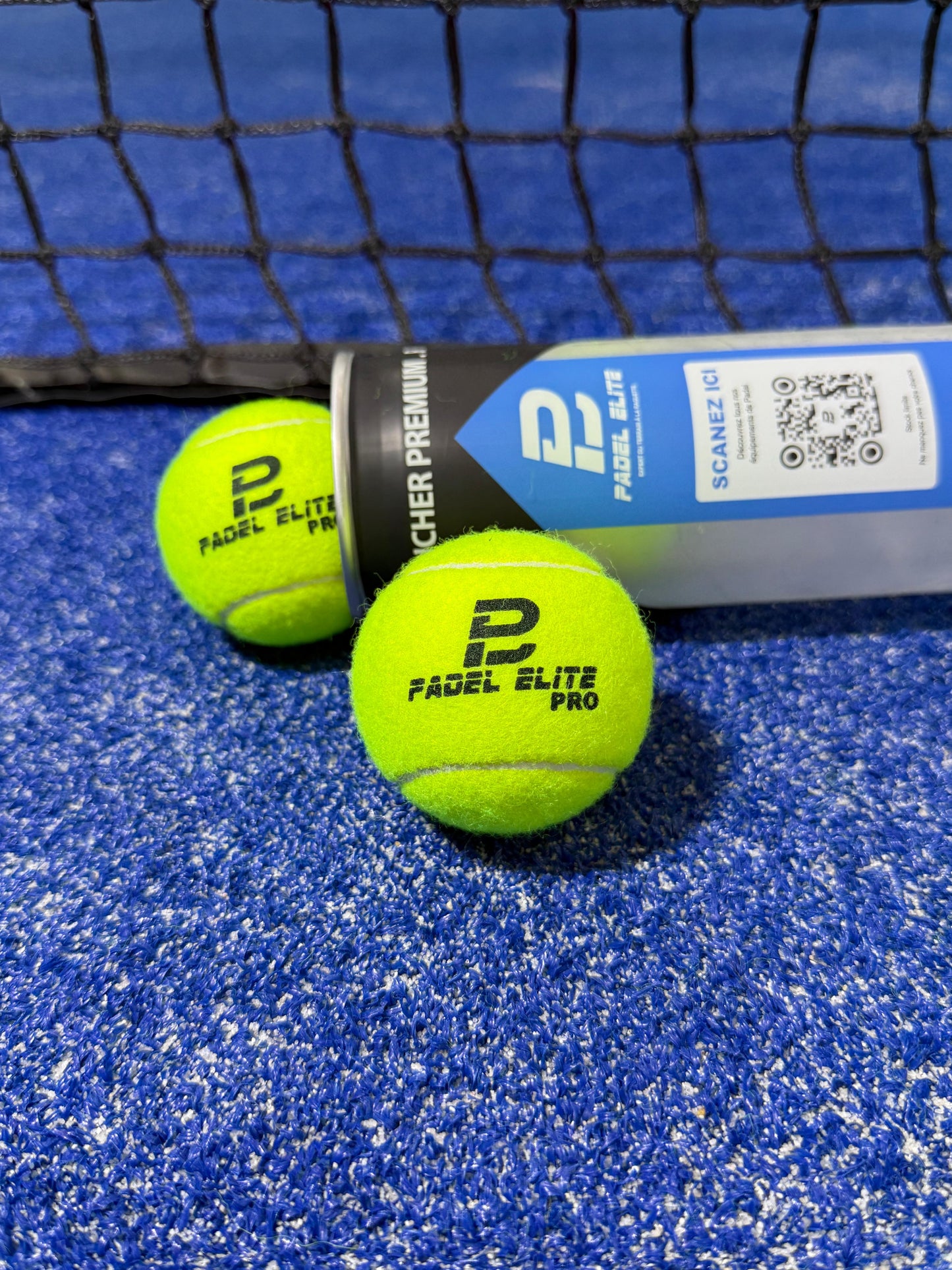 Tube de 3 balles de padel pressurisées - Padel Elite Pro